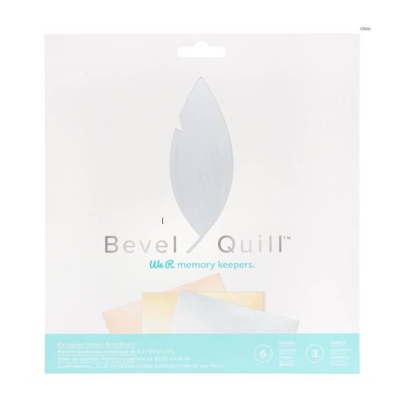 Bevel Quill - 6 feuilles - We R memory keepers