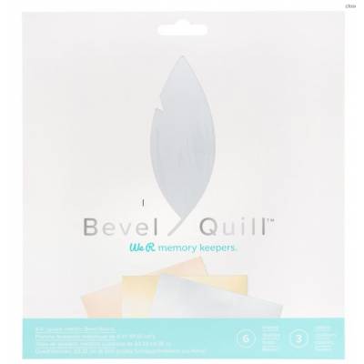 Bevel Quill - 6 feuilles - We R memory keepers