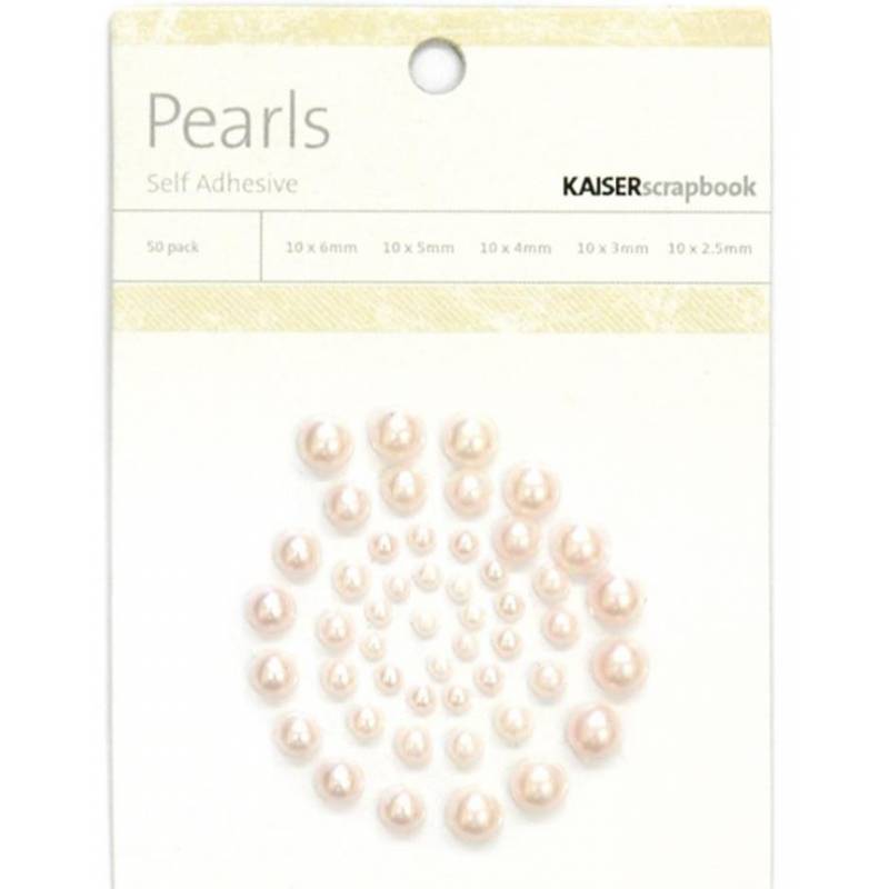 Stickers Pearl - Kaisercraft - 5 tailles - Rose