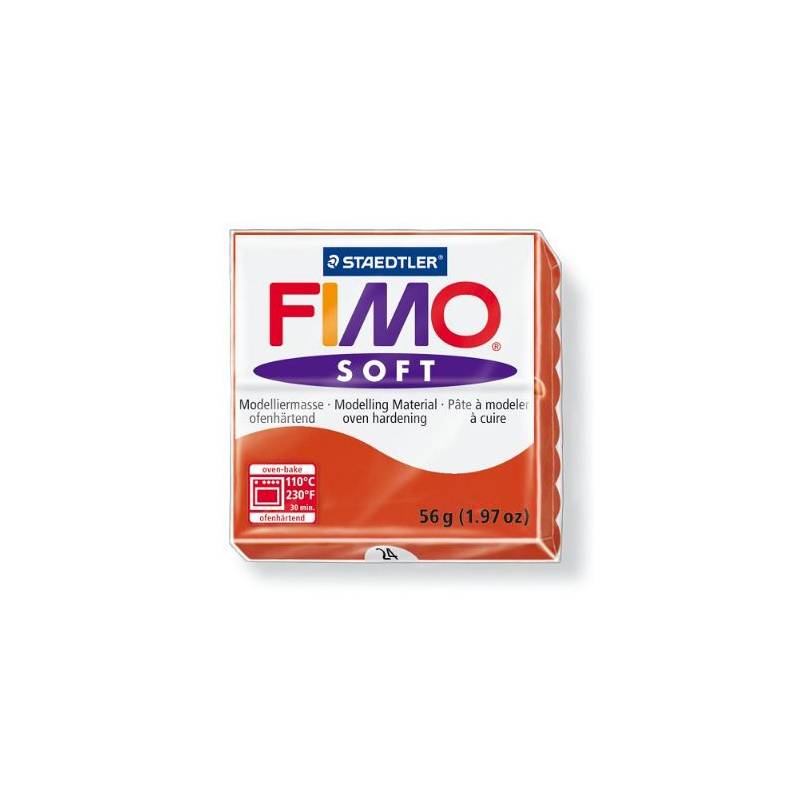 Pâte à modeler 56g - Fimo - Rouge indien