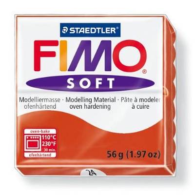 Pâte à modeler 56g - Fimo - Rouge indien