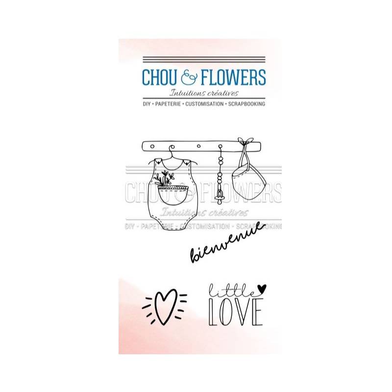 Tampons Clear - Chou & Flowers - Petit côté Famille - Little Love