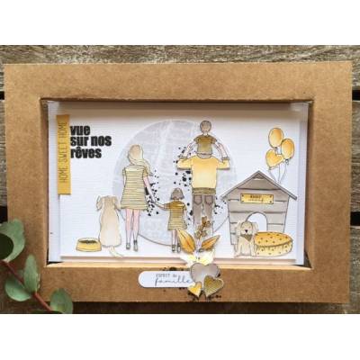 Tampons Clear - Chou & Flowers - Petit côté Famille - Best friends