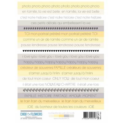 Etiquettes - Chou & Flowers - Petit côté Famille