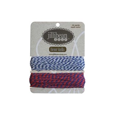 Bean Stalks Twine - Marine & Rouge/Marine (2x10 yd)