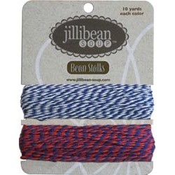 Bean Stalks Twine - Marine & Rouge/Marine (2x10 yd)