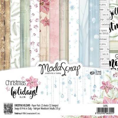 ModaScrap - Paper15.2x15.2 - Vacances Noël