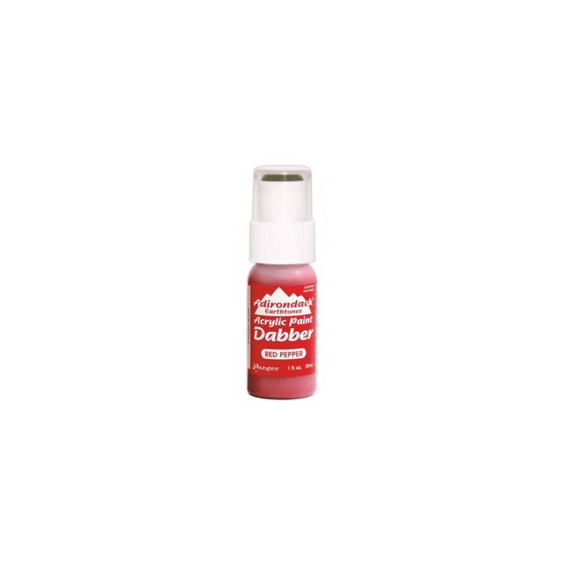 Adirondack - Peinture acrylique - embout mousse - 29ml - Rouge foncé (Earthtones - Red Pepper)