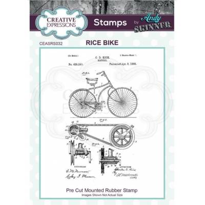 Tampons Cling - Creative Expressions - Rice Bike