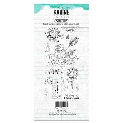 Tampons clear - Les Ateliers de Karine - Carnet de route - Passion Fleurs