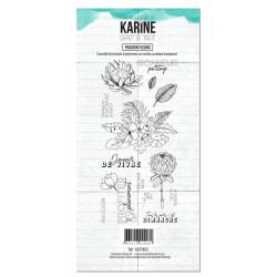 Tampons clear - Les Ateliers de Karine - Carnet de route - Passion Fleurs