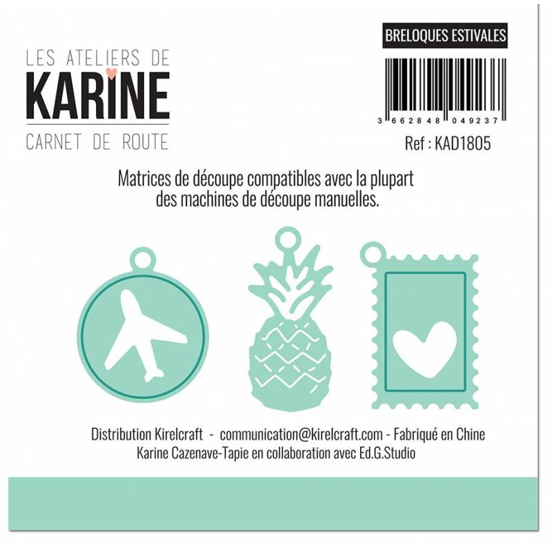 Dies - Les Ateliers de Karine - Carnet de route - Breloques estivales