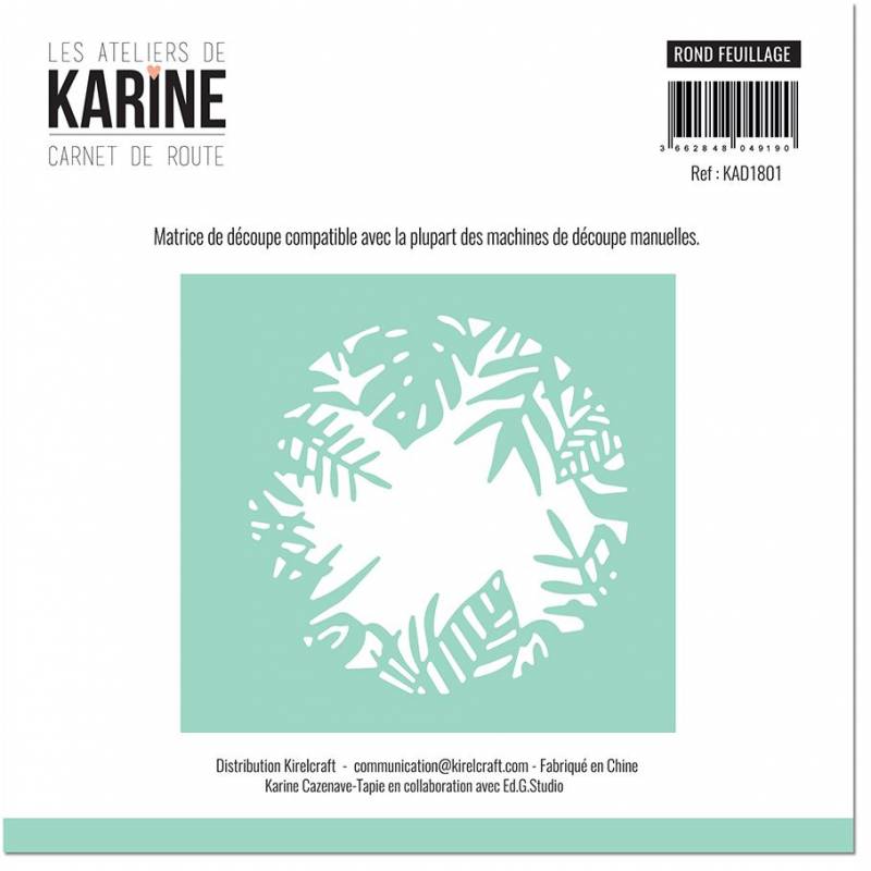 Dies - Les Ateliers de Karine - Carnet de route - Rond feuillage