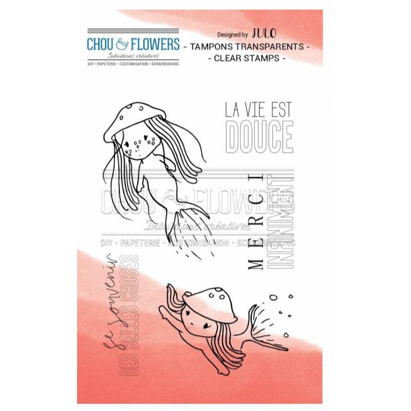 Tampons Clear - Chou & Flowers - Les petites sirènes