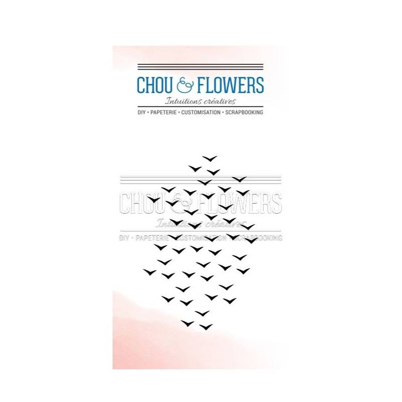 Tampons Clear - Chou & Flowers - Envol d'oiseaux