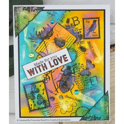 Tampons - Woodware - Illustration du modèle courrier animé