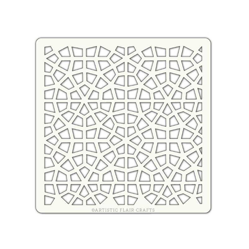 Pochoir Artistic Flair - 10x10 cm - Maroccan Mosaic