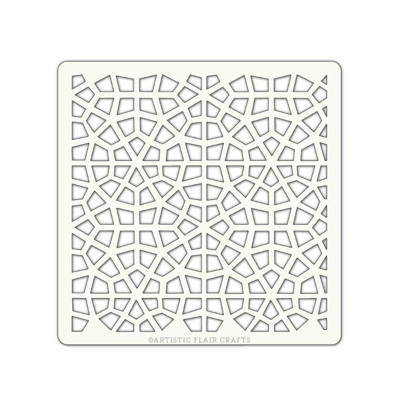 Pochoir Artistic Flair - 10x10 cm - Maroccan Mosaic