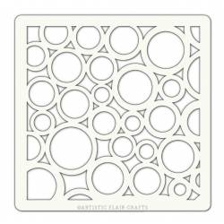 Pochoir Artistic Flair - 10x10 cm - Random Circles