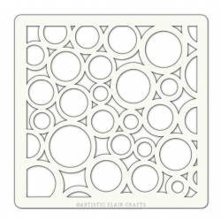 Pochoir Artistic Flair - 10x10 cm - Random Circles