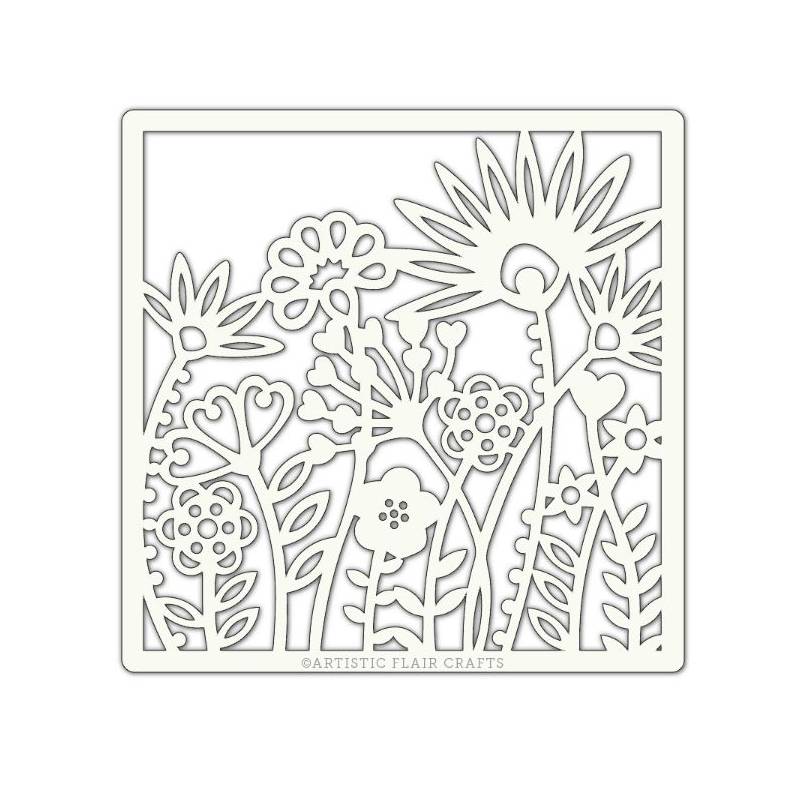Pochoir Artistic Flair - 15x15 cm - Wild Garden