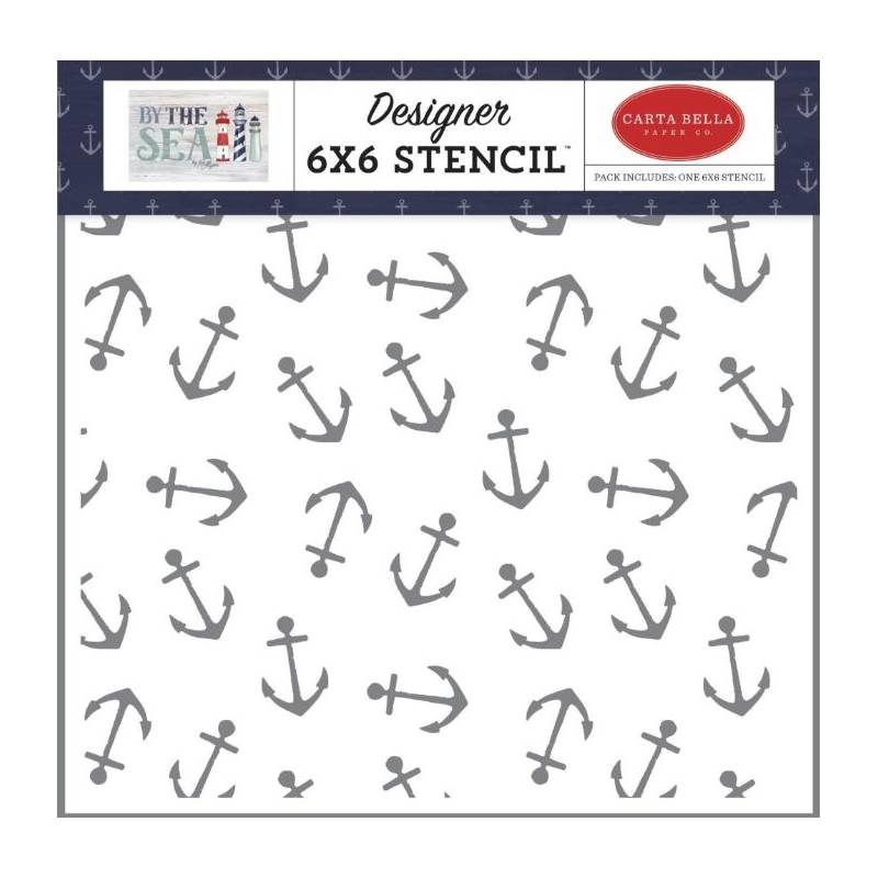 Stencil - Carta Bella - By the Sea - Ancres