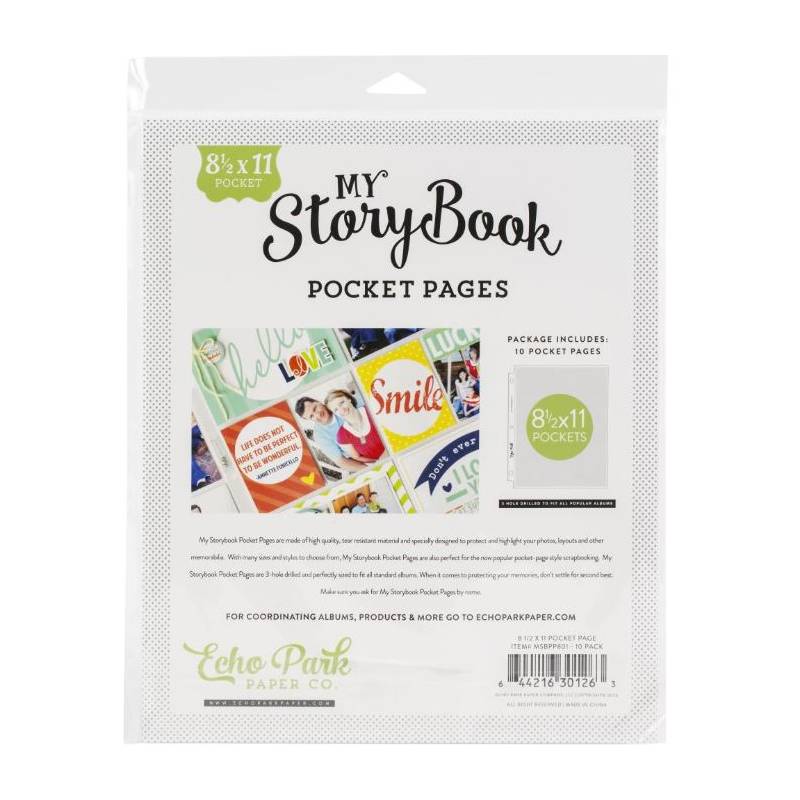 Pochettes My StoryBook 8 1/2x11 pouces - Pleines