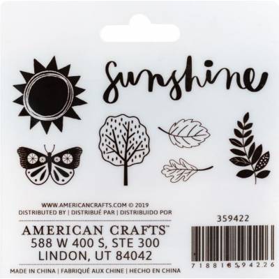 Set de tampons bois et d'encres - Pink Paislee - Sunshine