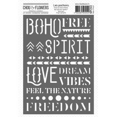 Pochoir - Chou & Flowers - Boho Spirit