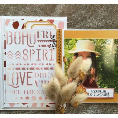 Pochoir - Chou & Flowers - Boho Spirit