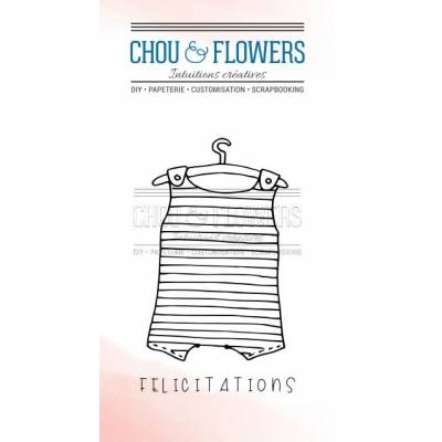 Tampons Clear - Chou & Flowers - Félicitations bébé