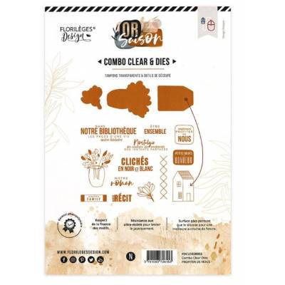 Combo Dies Tampons- Florilèges - Or Saison - Profiter de nous