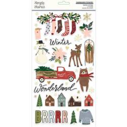 Chipboards - Simple Stories - Winter Cottage