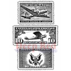 Tampon - Deep Red - Air Mail Postage