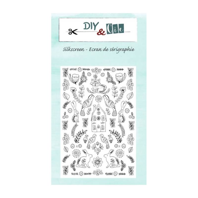 Pochoir Silkscreen - DIY & Cie -Screen & Folk - Jardin d'Hiver