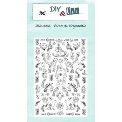 Pochoir Silkscreen - DIY & Cie -Screen & Folk - Jardin d'Hiver