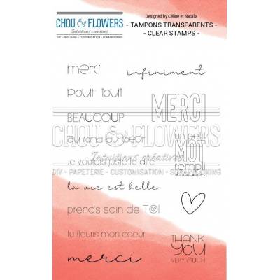 Tampons Clear - Chou & Flowers - Thank you