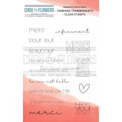 Tampons Clear - Chou & Flowers - Thank you