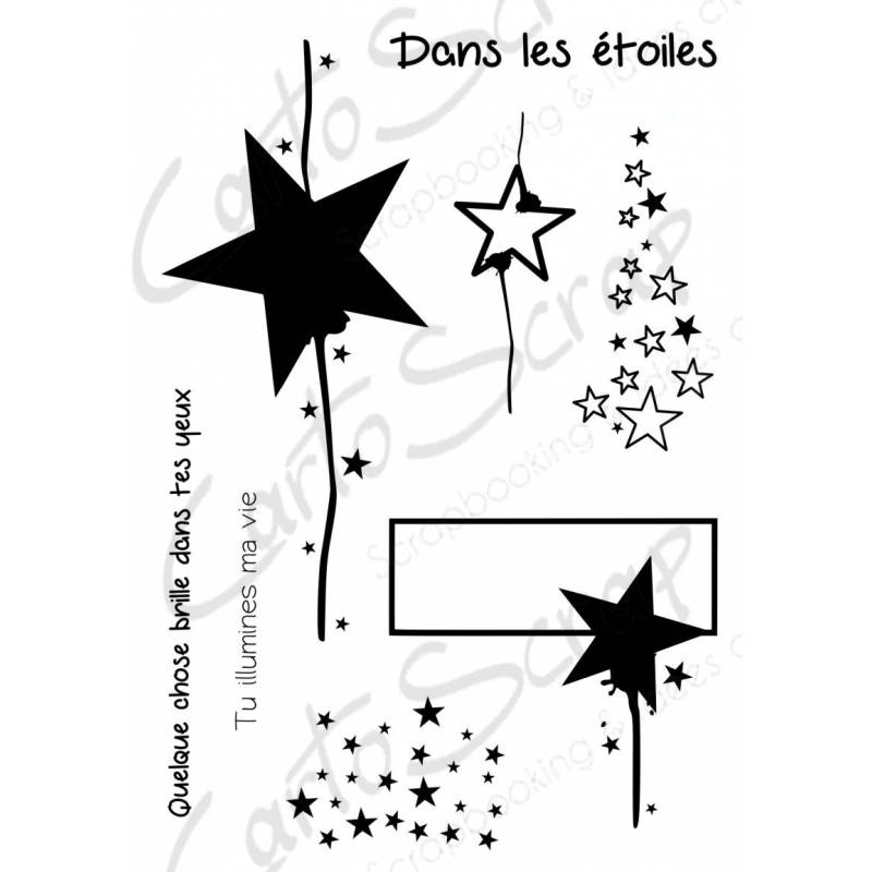 Tampons CartoScrap - Dans les étoiles