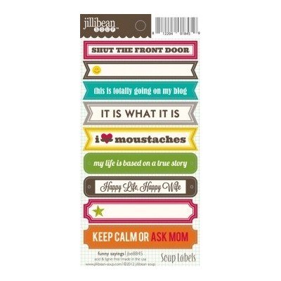 Stickers Soup labels - Funny Sayings