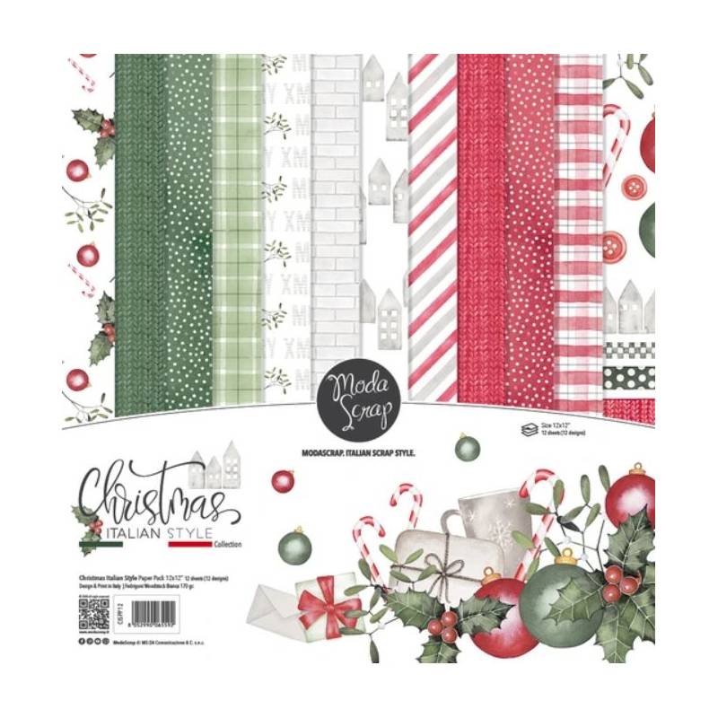 ModaScrap - Paper 30.5 cm x 30.5 cm - Noël Style Italien