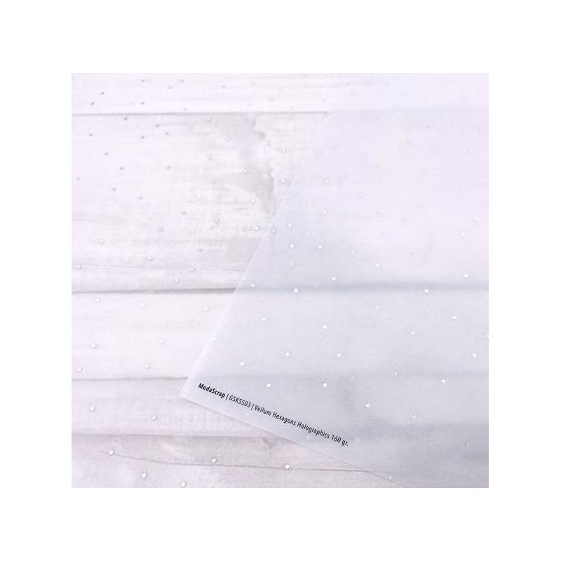 ModaScrap - Calque 30.5 cm x 30.5 cm - Holographes Argent