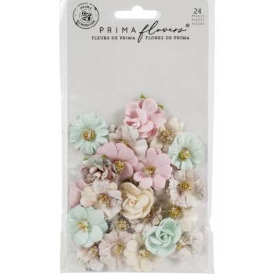 Prima Flowers - Fleurs Mulberry - Sugar Cookie Pink Christmas