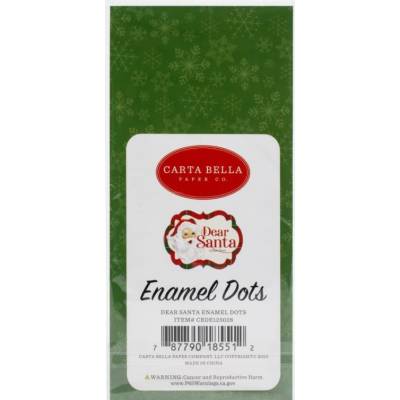 Enamel Dots - Carta Bella - Dear Santa