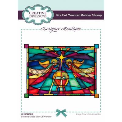 Tampons Cling - Creative Expressions - Vitrail Glass Star of Wonder