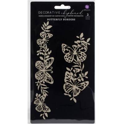 Sujets en carton bois Prima - Butterfly Borders