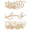 Sujets en carton bois Prima - Words to live