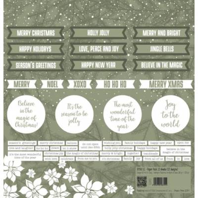 ModaScrap - Paper Pack 30.5 cm x 30.5 cm - Xmas Edition limitée