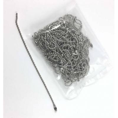 Chainette boule 1.5 mm (10 cm - 5 pièces) - Argent