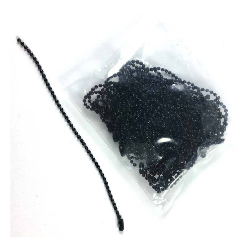 Chainette boule 1.5 mm (10 cm - 5 pièces) - Noir